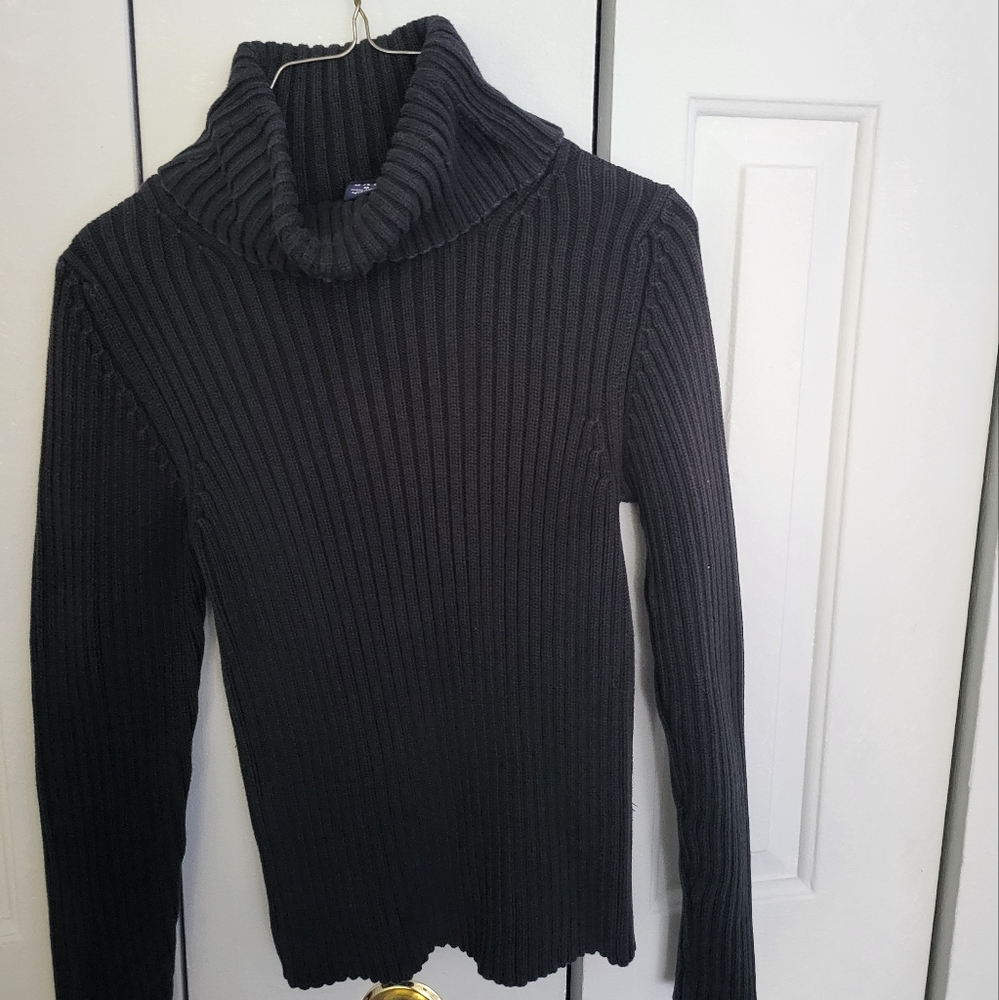 Womens black turtleneck